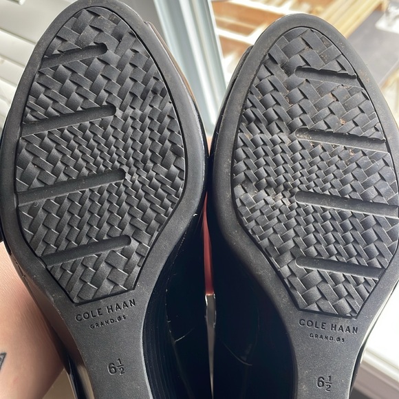 Cole Haan black patent prep toe size 6.5 - Picture 5 of 6